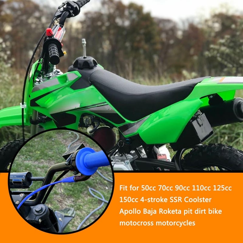 HOLATO 36'' Throttle Cable for SSR70 SSR110 SSR125 50cc 70cc 110cc 125cc Tao Tao DB14 DB24 DB27 Baja Dirt Runner DR70 DR90 DR125 Apollo RFZ XR50 XR70 Coolster Roketa Chinese Pit Dirt Bike Motor Blue - Image 2